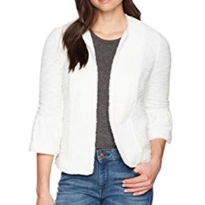 Ivanka Trump white sweater blazer w/ bell sleeves